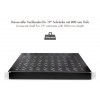 LogiLink 19 collu statīva plaukts 1U regulējams dziļums 570 mm perforēts melns 800 mm dziļiem skapjiem SF0800B