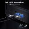 Ugreen NASync DXP6800 Pro 6 līču NAS sistēma, Intel Core i5-1235U, 8GB DDR5, 2x10GbE + 2x2.5GbE, 2xM.2 NVMe, 2xUSB3.2 Gen2, HDMI, PCIe 4.0 25899