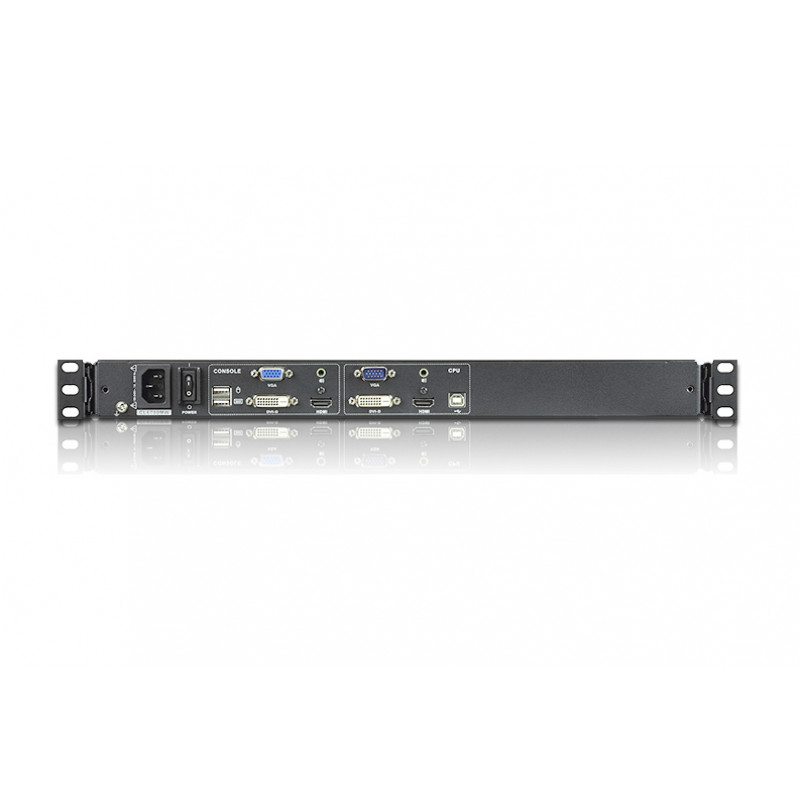 ATEN CL6700MW 1U 17 inch Full HD LCD KVM konsole ar itāļu tastatūru, DVI, USB CL6700MW-AT-XG-2XK06ITG