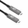 ACT USB-C 3.2 Gen2 aktīvais optiskais kabelis (AOC), paredzēts skārienpaneļiem, video, datiem, barošanai, 15m (AK4335)