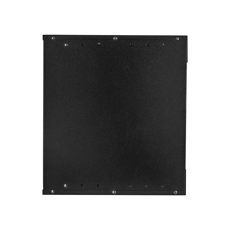 LogiLink 19 collu sienas skapis ECO 9U, 550mm dziļums, stikla durvis, melns RAL 9005, salikts W09C55B