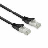 ACT FB8130 CAT8 U/FTP LSZH Slimline savienojuma kabelis 0,15m melns