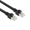 ACT FB8520 20m S/FTP Cat.7 PUR savienojuma kabelis, ar aizsargātiem RJ45, melns