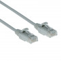 ACT pelēks 7 metru LSZH U/UTP CAT6 datu centra slimline patch kabelis ar aizsargātiem RJ45 savienotājiem (DC9007)