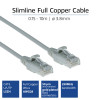 ACT pelēks 7 metru LSZH U/UTP CAT6 datu centra slimline patch kabelis ar aizsargātiem RJ45 savienotājiem (DC9007)