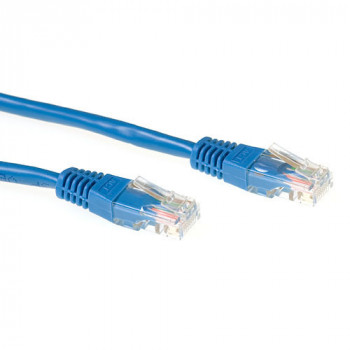 ACT zils 5m LSZH U/UTP CAT6A tīkla kabelis ar RJ45 savienotājiem IB1305