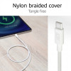 ACT USB 2.0 60W uzlādes/datu kabelis USB-C uz USB-C, balts, 2 m (AC3081)