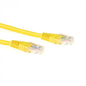 ACT dzeltens 1,5m LSZH U/UTP CAT6 tīkla kabelis ar RJ45 savienotājiem IB9851