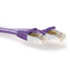 ACT Violeta 1m LSZH S/FTP CAT6A Snagless Patch Cable FB8701
