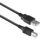 ACT AC3045 USB 2.0 kabelis, USB-A vīrišķais uz USB-B vīrišķo, 5 m, melns