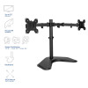 ACT AC8363 divu monitoru galda statīvs 2 ekrāniem līdz 32 inch - skavas un cauruma stiprinājums, VESA 75/100, 8 kg uz roku, melns