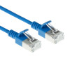 ACT Zils 3m LSZH S/FTP CAT6A Slimline savienojuma kabelis ar aizsargātu RJ45 (DB7603)