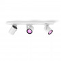 Signify Philips Hue White & Color Ambiance Argenta 3-vietīgs griestu lukturis balts