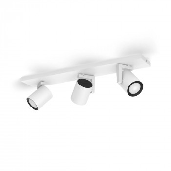 Signify Philips Hue White & Color Ambiance Argenta 3-vietīgs griestu lukturis balts