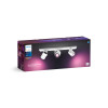 Signify Philips Hue White & Color Ambiance Argenta 3-vietīgs griestu lukturis balts