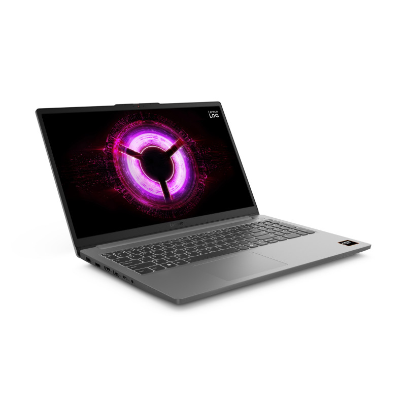 Lenovo LOQ 15ARP10E 83S000C7GE klēpjdators, 15,6 collu Full HD IPS 144Hz, AMD Ryzen 5 150, 16GB DDR5, 512GB SSD, GeForce RTX 3050 6GB, Windows 11 Home, vācu tastatūra