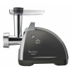 Moulinex ME6868 HV8 Pro 4-in-1 gaļas maļamā mašīna, 2200 W, 4,5 kg/min, 3 nerūsējošā tērauda diski, kebbe un desu uzgaļi, melna/sudraba