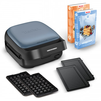Tefal SW8674 Snack Collection sviestmaižu un vafļu gatavotājs Aqua