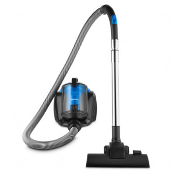 Medion E2001 cilindriskais putekļsūcējs 18 kPa 2L HEPA filtrs melns zils