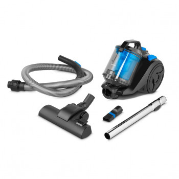 Medion E2001 cilindriskais putekļsūcējs 18 kPa 2L HEPA filtrs melns zils