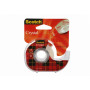 3M Scotch Crystal Clear līmlente ar rokas dozatoru, 19 mm x 15 m, caurspīdīga, viegla un klusa, 1 rullis 6-1915D
