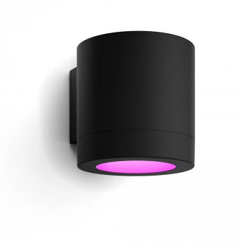 Philips Hue WACA Muscari sienas prožektors apaļš melns