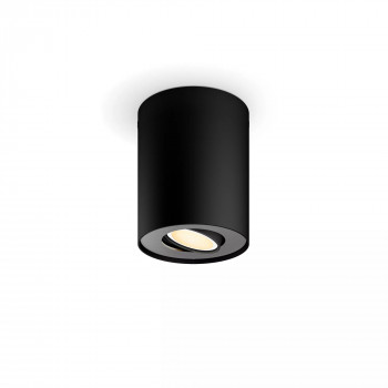Philips Hue White Ambiance Pillar atsevišķs prožektors melns paplašinājums