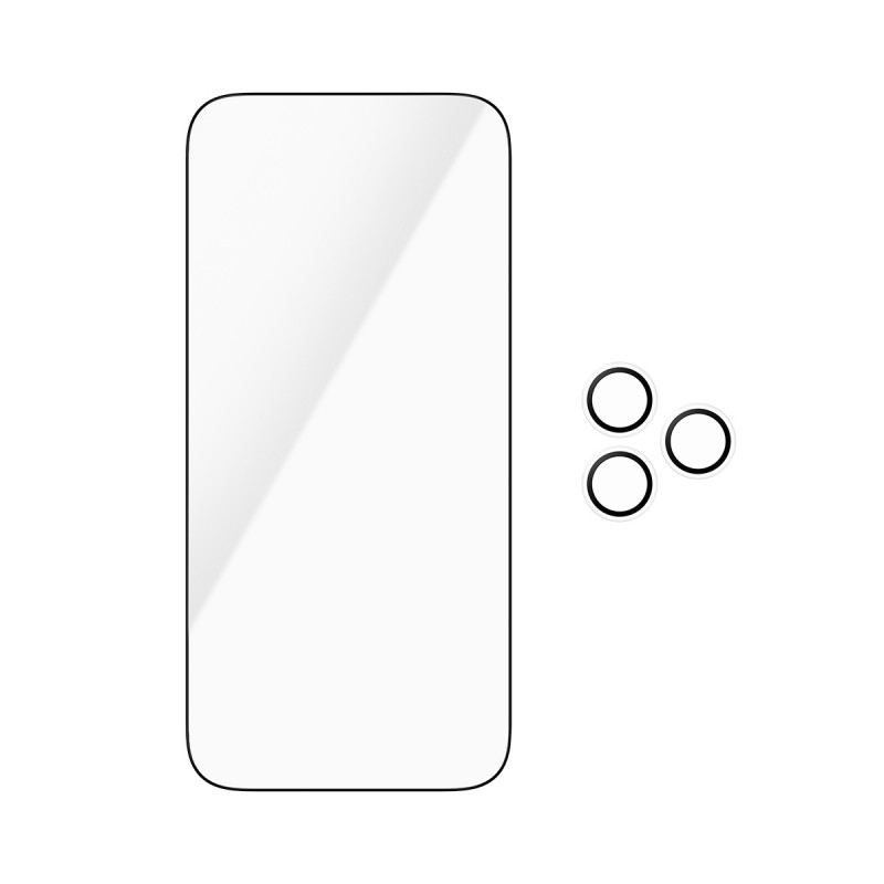 PanzerGlass 2-in-1 Essentials komplekts ar ekrāna aizsargplēvi un kameras objektīva aizsargplēvi iPhone 18 Pro Max