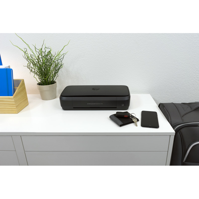 HP OfficeJet 250 mobilais daudzfunkciju printeris - drukāšana, kopēšana, skenēšana, Wi-Fi, 4800 x 1200 DPI, 10 ppm melnbalta
