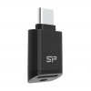 Silicon Power C200 USB-C 3.2 microSD karšu lasītājs - Melns
