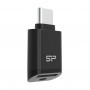 Silicon Power C200 USB-C 3.2 microSD karšu lasītājs - Melns