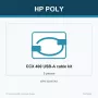 HP Poly CCX 400 USB-A uz USB-A kabelis (5 gab.), 190 mm, 210 mm, 55 mm, 300 g, Ķīna
