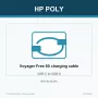 HP Poly Voyager Free 60 USB-C uz USB-A uzlādes kabelis