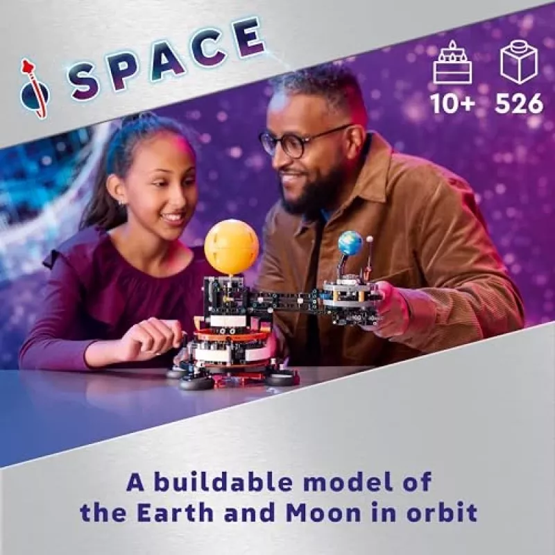 LEGO Technic Planēta Zeme un Mēness Orbītā Kosmosa Spēles Bērniem No 10 Gadiem Saules Sistēmas Būvējamā Rotaļlieta Ar Planētām