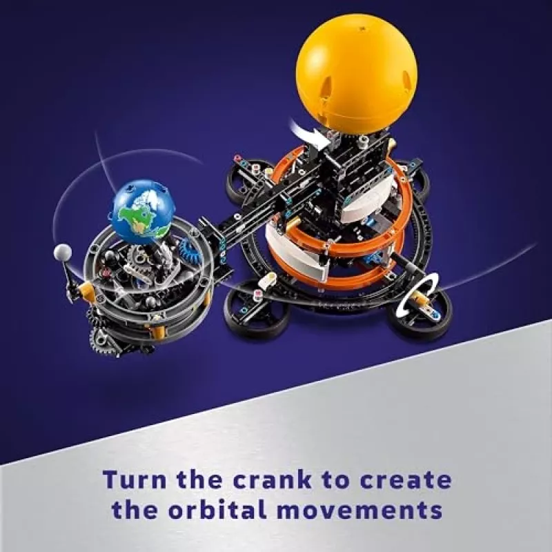 LEGO Technic Planēta Zeme un Mēness Orbītā Kosmosa Spēles Bērniem No 10 Gadiem Saules Sistēmas Būvējamā Rotaļlieta Ar Planētām