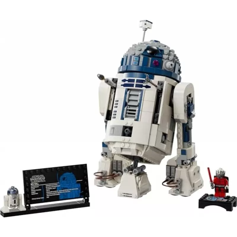 LEGO būvējamais droīds R2‑D2 komplekts 75379 — 1 050 detaļas, 10+ gadi, 160×110×240 mm, 0,24 kg