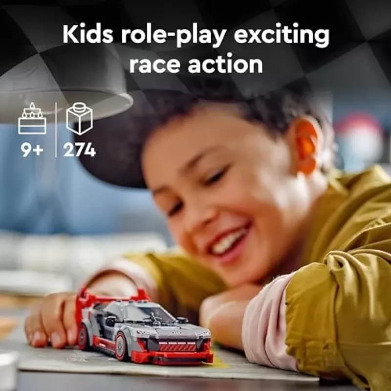 Lego Speed Champions 76921 Audi S1 E-Tron Quattro sacīkšu auto komplekts