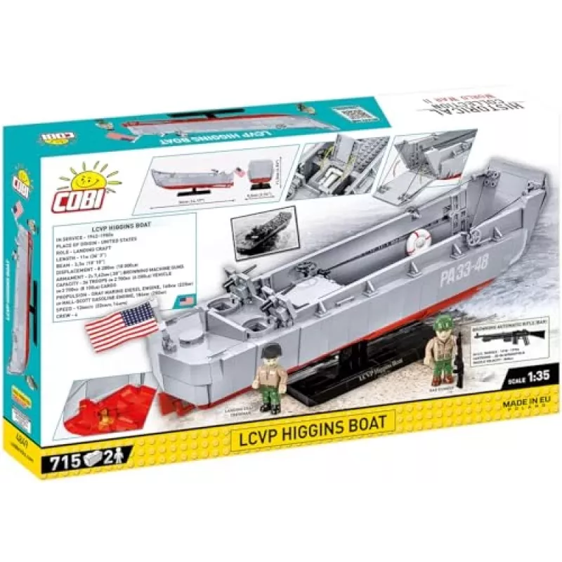 Building set Cobi LCVP Higgins Boat 715 pieces age 8+