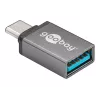 Wentronic Goobay USB-C™ Adapteris - USB 3.0 A-Ligzda, Pelēks - savienojumam starp USB-C™ un USB-A ierīcēm (56621)