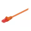 Wentronic Goobay - Patch-Cable - RJ-45 (M) to RJ-45 (M) - 1 M - UTP - CAT 6 - Moulded, Snagless - oranža (95262)