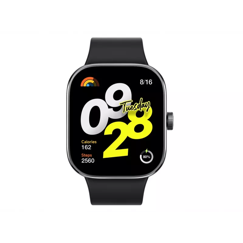 Xiaomi Redmi Watch 4 - Viedpulkstenis ar siksnu - TPU - Melns - Plaukstas izmērs: 135-205 mm - Displejs 5 cm (1,97)