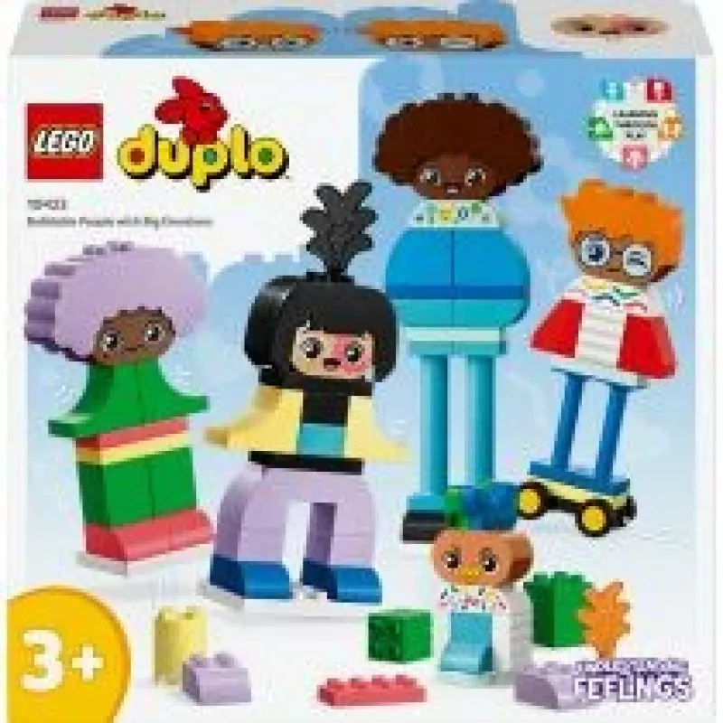 Konstruktors LEGO DUPLO 10423 uzbūvējamu cilvēku komplekts, 71 gab., vecumam no 3 gadiem, figūras augstums 260 mm