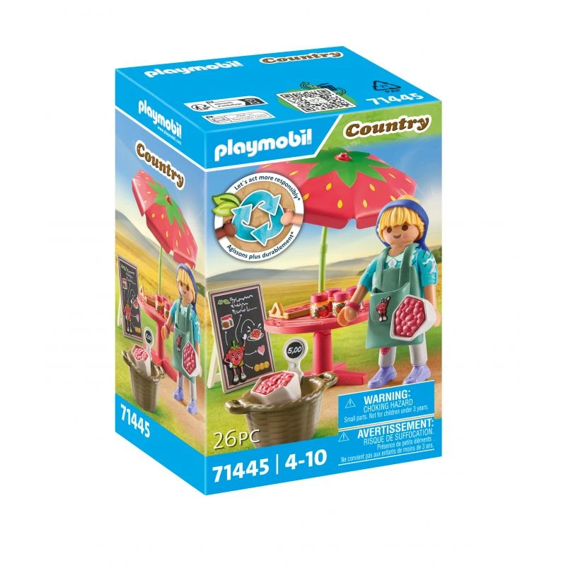 Playmobil Country Pašdarinātu Zemeņu Ievārījuma Stends