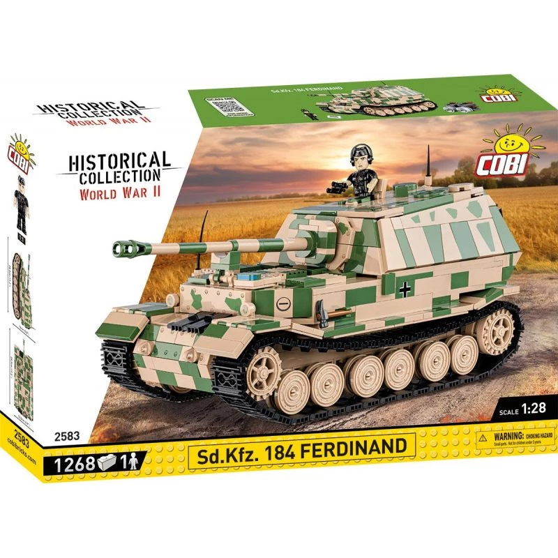 Cobi Vēsturiskā kolekcija Otrais pasaules karš SD. Transportlīdzeklis. Ferdinanda tanks, Multi