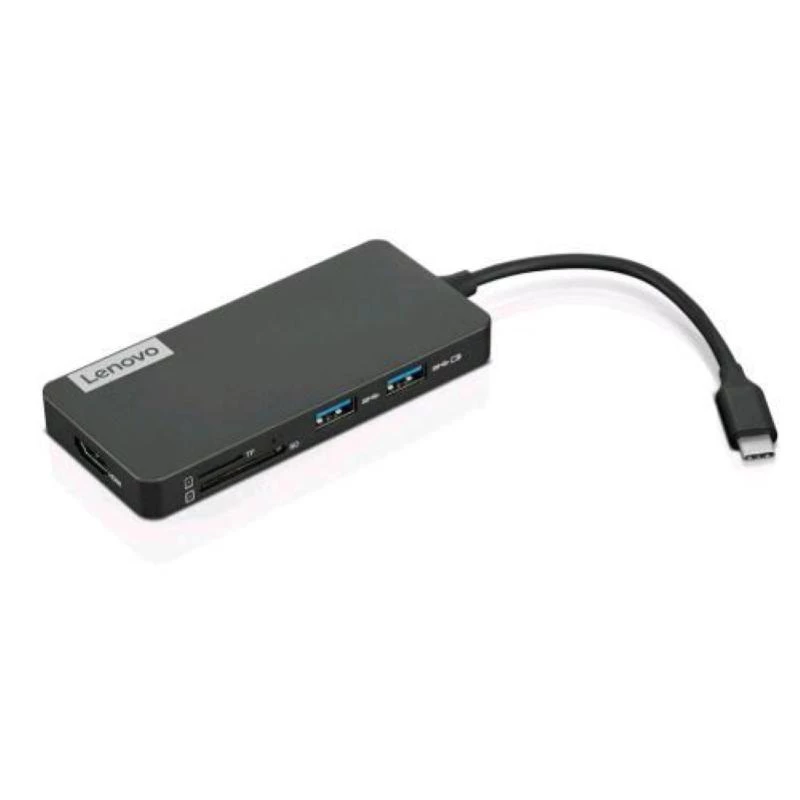 Lenovo 4X11N40212 klēpjdatora dokstacija/portu replikators ar vadu USB 3.2 Gen 1 (3.1 Gen 1) Type-C, melna