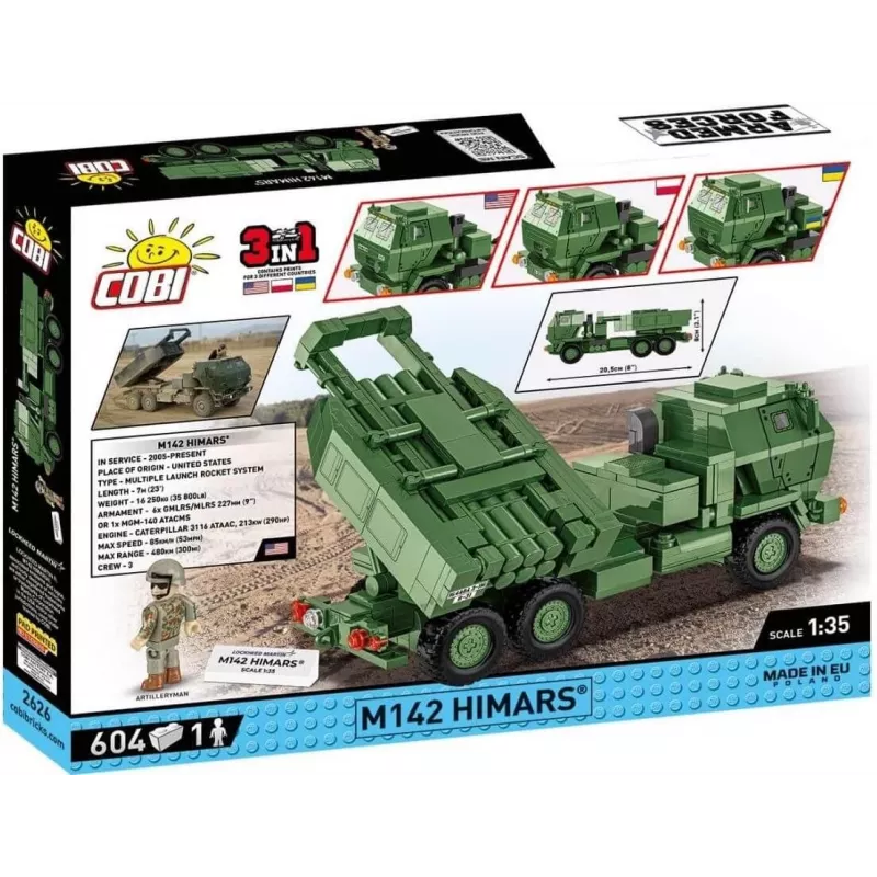 COBI 2626 Armed Forces M142 HIMARS 621 Bricks