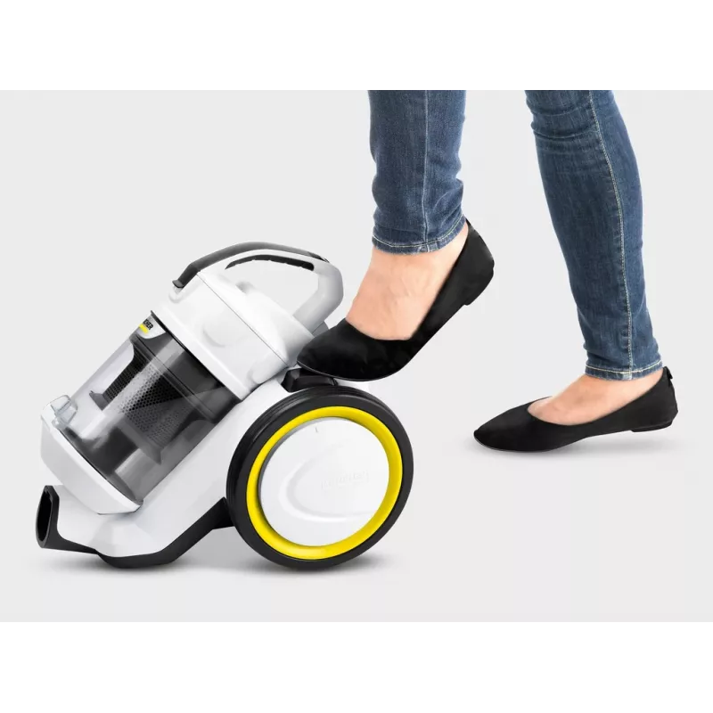Putekļsūcējs Karcher VC 3 — sausā tīrīšana mājām, 700 W, 0,9 L bez maisa, HEPA 13, teleskopiskā caurule, 1,5 m šļūtene