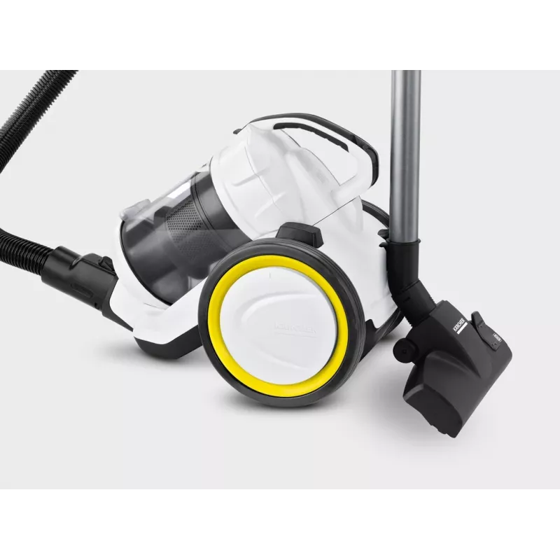 Putekļsūcējs Karcher VC 3 — sausā tīrīšana mājām, 700 W, 0,9 L bez maisa, HEPA 13, teleskopiskā caurule, 1,5 m šļūtene