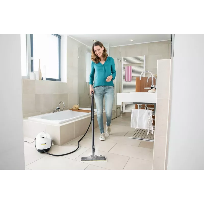 Cilindriskais tvaika tīrītājs Kärcher SC 3 EasyFix — 1900 W, 0,5 L tvertne, 3,5 bāri, 2,2 m šļūtene