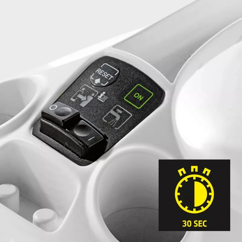 Cilindriskais tvaika tīrītājs Kärcher SC 3 EasyFix — 1900 W, 0,5 L tvertne, 3,5 bāri, 2,2 m šļūtene